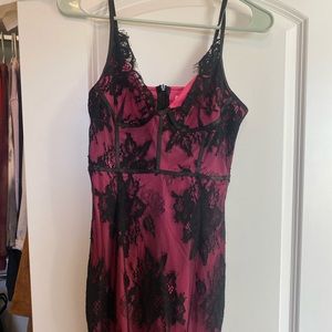 Brand new superdown black & pink dress